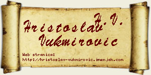 Hristoslav Vukmirović vizit kartica